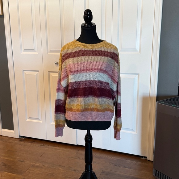 Sanctuary Multicolor Striped Crew Neck Sweater - Picture 12 of 13